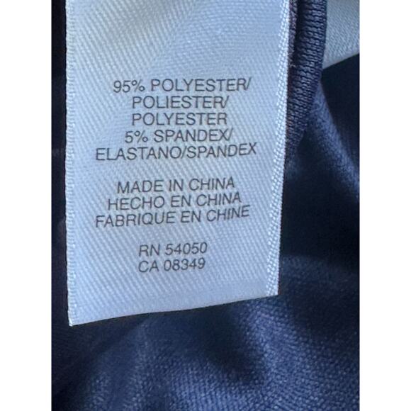 New‎ without tags ! NINE WEST Hot 9 Waist detail Dress Navy S8 - Picture 7 of 8